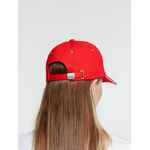 Бейсболка CLASSIC, красная с белым кантом
