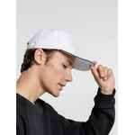 Бейсболка CLASSIC, белая с темно-синим кантом