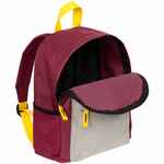 Рюкзак детский KIDDO, бордовый с серым