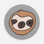 Наклейка тканевая LUNGA ROUND, M, серая