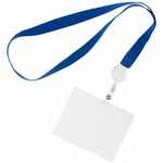 Карман для бейджа LUCID, горизонтальный, из фактурного ПВХ