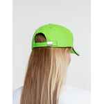 Бейсболка CLASSIC, зеленое яблоко с черным кантом