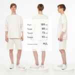 Свитшот унисекс S2, молочно-белый, размер XS/S