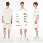 Футболка унисекс T2, молочно-белая, размер XS/S