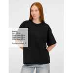 Футболка оверсайз унисекс LEGACY, черная, размер XS