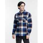 Куртка-рубашка оверсайз унисекс NOAH, синяя, размер XS/S