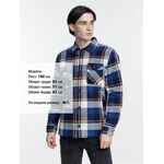 Куртка-рубашка оверсайз унисекс NOAH, синяя, размер XS/S