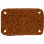 Лейбл кожаный BETA, S, горчичный