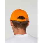 Бейсболка CANOPY, оранжевая с белым кантом
