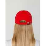 Бейсболка CANOPY, красная с белым кантом