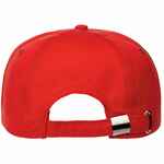 Бейсболка CANOPY, красная с белым кантом