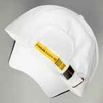 Бейсболка CANOPY, белая с темно-синим кантом