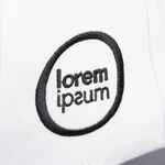 Бейсболка CANOPY, белая с темно-синим кантом