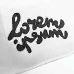 Бейсболка CANOPY, белая с темно-синим кантом