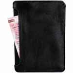 Автобумажник ARRIVAL, черный с синим