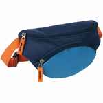 Поясная сумка детская KIDDO, синяя с голубым