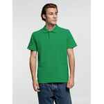 Рубашка поло мужская VIRMA PREMIUM, зеленая, размер S