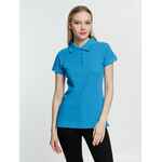 Рубашка поло женская VIRMA PREMIUM LADY, бирюзовая, размер S