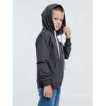 Толстовка с капюшоном детская KIRENGA KIDS, темно-серая (графит), 10 лет