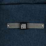 Лейбл кожаный BETA, XS, серый