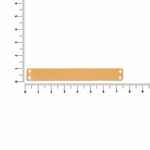 Лейбл кожаный BETA, XS, бежевый