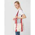 Шопер CLEAR FEST, прозрачный с красными ручками