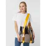 Шопер CLEAR FEST, прозрачный серый с желтыми ручками