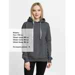 Толстовка с капюшоном KIRENGA, темно-серая (графит), размер XS