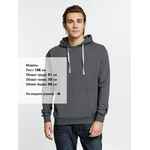 Толстовка с капюшоном KIRENGA, темно-серая (графит), размер XS