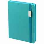 Ежедневник NEW FACTOR METAL, бирюзовый