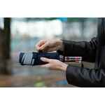 Зонт наоборот складной FUTURUM со светоотражающим кантом, темно-синий