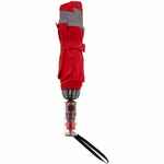 Зонт наоборот складной FUTURUM со светоотражающим кантом, красный
