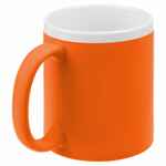 Кружка STOPSPOT с покрытием софт-тач, оранжевая