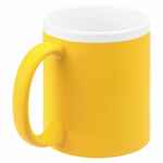 Кружка STOPSPOT с покрытием софт-тач, желтая