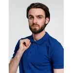 Рубашка поло мужская ADAM, ярко-синяя, размер S