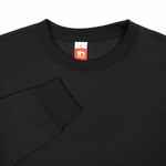 Свитшот унисекс DELTA, черный, размер L