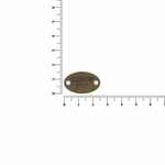 Шильдик металлический ALFA OVAL, бронзовый