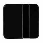 Квадратный шильдик на резинку EPOXI, черный