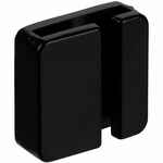 Квадратный шильдик на резинку EPOXI, черный