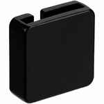 Квадратный шильдик на резинку DIRECT, черный