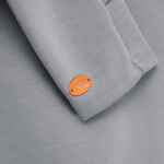 Шильдик металлический ALFA OVAL, оранжевый неон