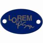 Шильдик металлический ALFA OVAL, синий