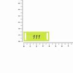 Шильдик металлический KOVA, желтый неон