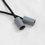 Пара наконечников для шнурка TIZZLE, серый