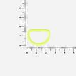 Полукольцо SEMIRING, М, желтый неон