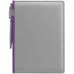 Ежедневник SPAIN SHALL на заказ, недатированный, серый с фиолетовым