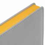 Ежедневник SPAIN SHALL на заказ, недатированный, серый с желтым