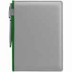 Ежедневник SPAIN SHALL на заказ, недатированный, серый с зеленым