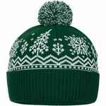 Шапка ELNIK, зеленая с молочно-белым