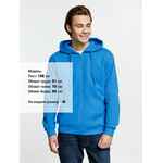 Толстовка на молнии с капюшоном SIVERGA 2.0, бирюзовая, размер XS